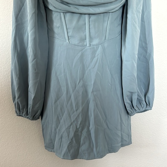 Princess Polly Lillie Long Sleeve Corset Style Blue Sage
Mini Dress - Picture 6 of 12